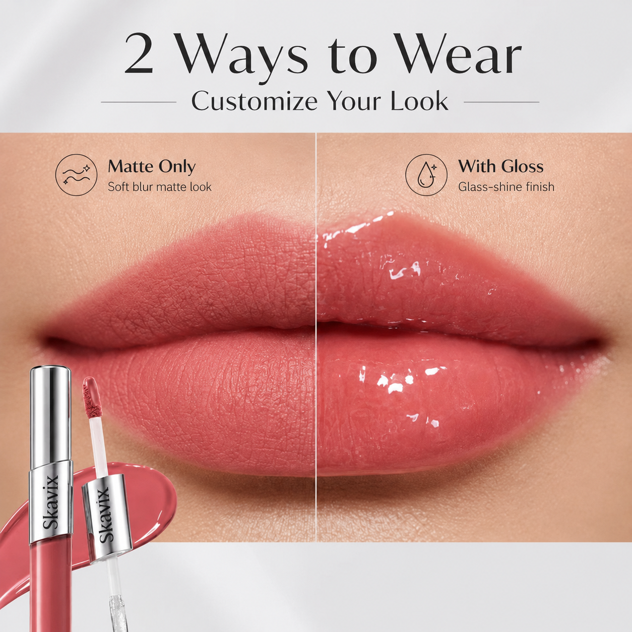 Perfect Twin Lip — Dual-Ended Liquid Lipstick with Velvet Matte Color and Glossy Shine 🔥