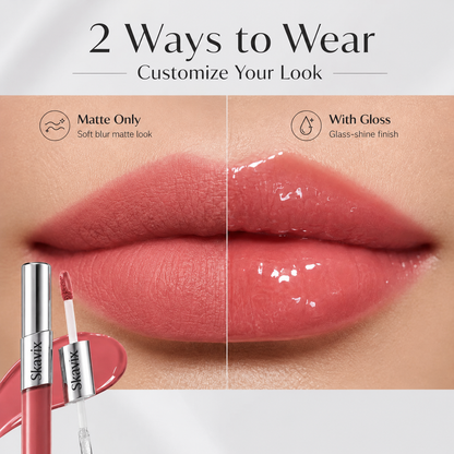 Perfect Twin Lip — Dual-Ended Liquid Lipstick with Velvet Matte Color and Glossy Shine 🔥